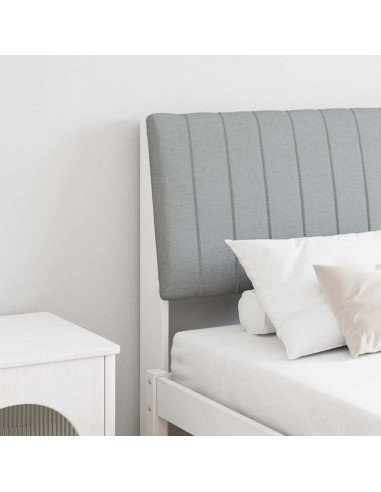 Testiera imbottita Grigio chiaro 150 cm Pino massello