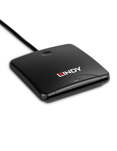 Lindy 43407 lettore di carte magnetiche USB Nero