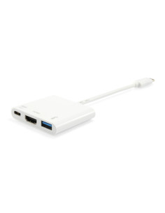 Equip Adattatore da USB-C a HDMI, USB-A, USB PD da 60 W