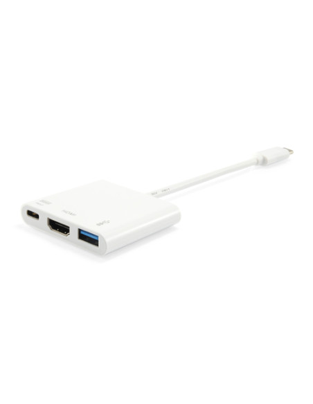 Equip Adattatore da USB-C a HDMI, USB-A, USB PD da 60 W