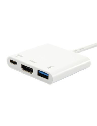 Equip Adattatore da USB-C a HDMI, USB-A, USB PD da 60 W
