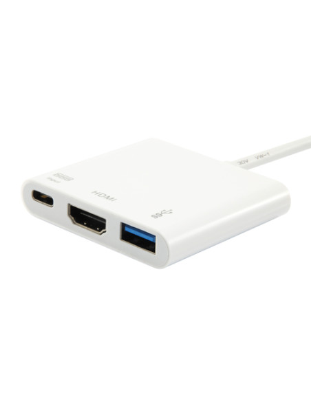 Equip Adattatore da USB-C a HDMI, USB-A, USB PD da 60 W