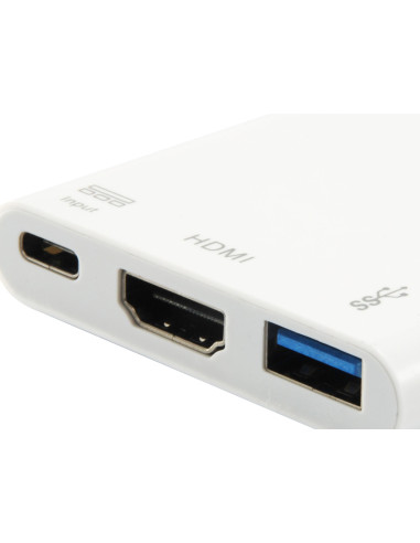 Equip Adattatore da USB-C a HDMI, USB-A, USB PD da 60 W