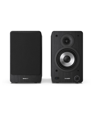 Sharp Bookshelf Speakers 2-vie Nero Con cavo e senza cavo 60 W