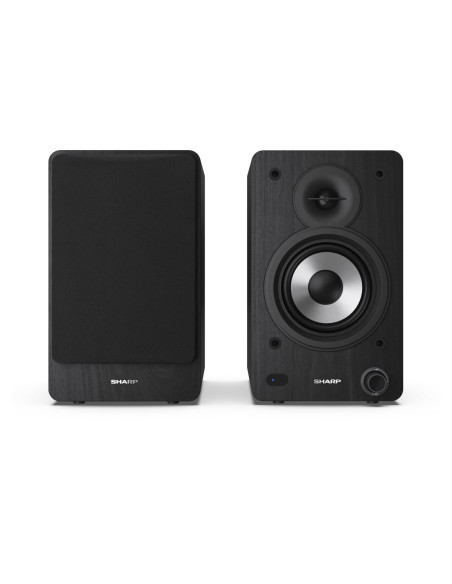 Sharp Bookshelf Speakers 2-vie Nero Con cavo e senza cavo 60 W