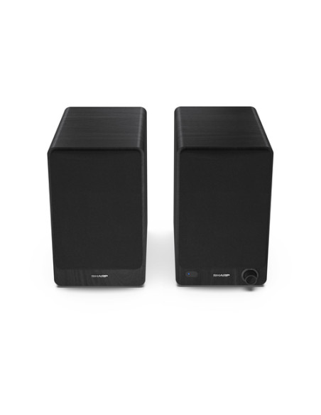 Sharp Bookshelf Speakers 2-vie Nero Con cavo e senza cavo 60 W