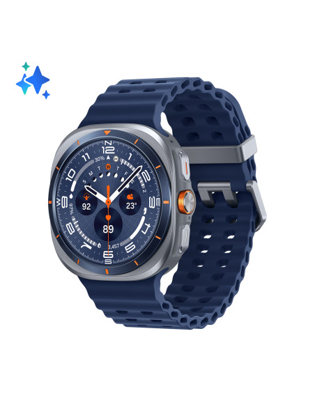 Samsung Galaxy Watch Ultra 2025 (Titanium Blue, LTE, 47mm) Smartwatch Galaxy AI, Design resistente agli urti, Batteria a lunga d