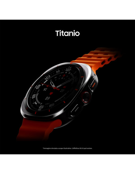 Samsung Galaxy Watch Ultra 2025 (Titanium Blue, LTE, 47mm) Smartwatch Galaxy AI, Design resistente agli urti, Batteria a lunga d