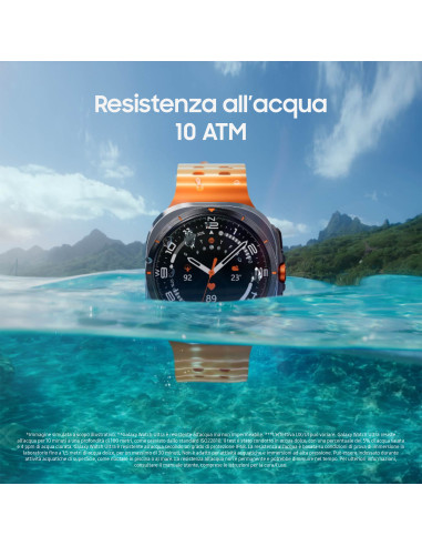 Samsung Galaxy Watch Ultra 2025 (Titanium Blue, LTE, 47mm) Smartwatch Galaxy AI, Design resistente agli urti, Batteria a lunga d