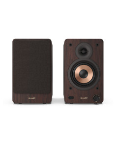 Sharp BOOKSHELF SPEAKERS 2-vie Marrone Con cavo e senza cavo 60 W 2