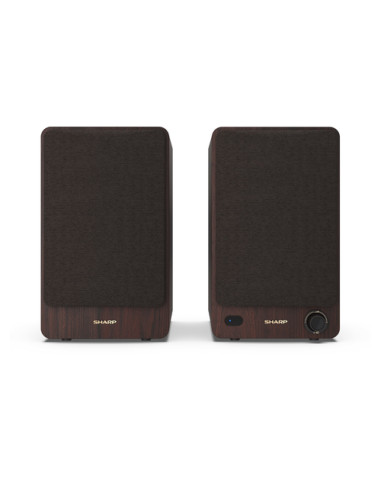 Sharp BOOKSHELF SPEAKERS 2-vie Marrone Con cavo e senza cavo 60 W