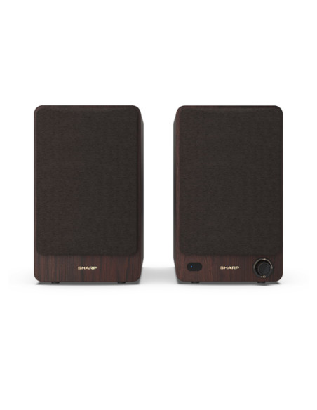 Sharp BOOKSHELF SPEAKERS 2-vie Marrone Con cavo e senza cavo 60 W