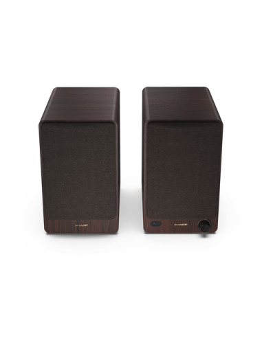 Sharp BOOKSHELF SPEAKERS 2-vie Marrone Con cavo e senza cavo 60 W