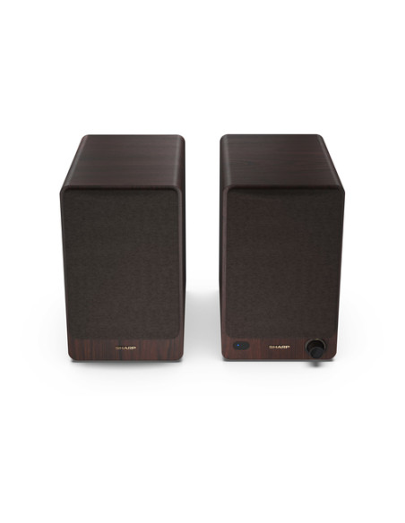 Sharp BOOKSHELF SPEAKERS 2-vie Marrone Con cavo e senza cavo 60 W