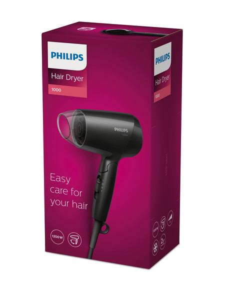 Philips Essential Care Asciugacapelli compatto da 1200 W