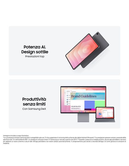 Samsung Galaxy Tab S11, Tablet AI, Wi-Fi, Design Leggero, Strumenti AI Multimodali, DeX, RAM 12GB, 128 GB, Batteria a Lunga Dura