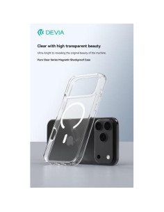 DEVIA CUSTODIA ANTIURTO MAG SAFE TRASPARENTE PER IPHONE 17 PRO