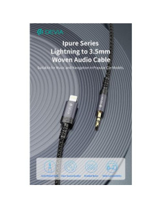 DEVIA CAVO AUDIO DA LIGHTNING A JACK 3.5MM LUNGHEZZA 1 MT