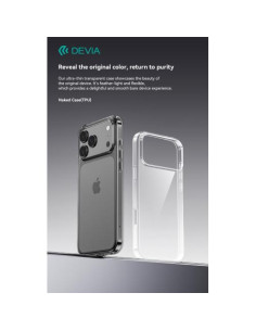 DEVIA CUSTODIA ANTIURTO TRASPARENTE PER IPHONE 17 PRO MAX