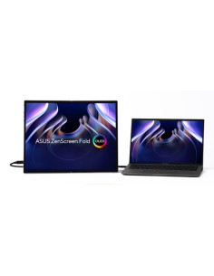 ASUS ZenScreen Fold OLED MQ17QH Monitor PC 43,9 cm (17.3") 2560 x 1920 Pixel Quad HD Argento