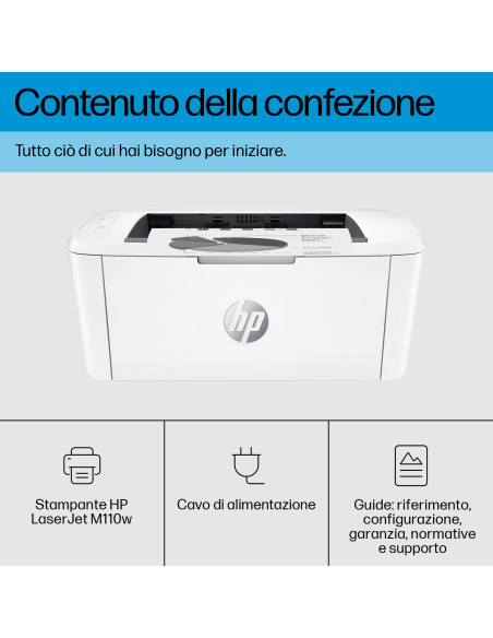 HP LaserJet M110w Wireless Bianco e nero Stampante