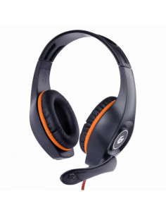 Gembird GHS-05-O cuffia e auricolare Cablato A Padiglione Gaming Nero, Arancione