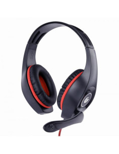 Gembird GHS-05-R cuffia e auricolare Cablato A Padiglione Gaming Nero, Rosso