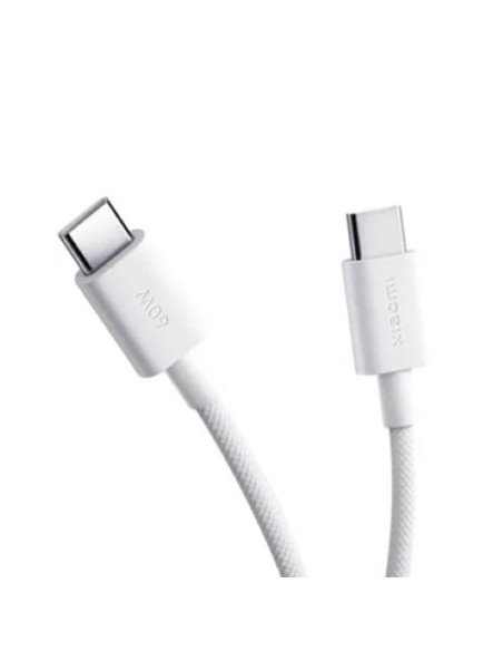 CAVO DATI/CARICA PER SMARTPHONE TYPE-C/TYPE-C 3A BRAIDED 1M XIAOMI WHITE BHR0878GL