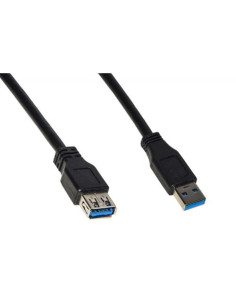 CAVO USB 3.0 A-A 0,5MT M/F BK PROLUNGA IN RAME