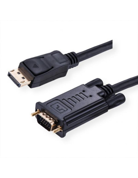 ROLINE 11.04.5972 cavo e adattatore video 2 m DisplayPort VGA (D-Sub) Nero