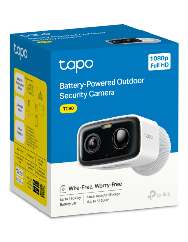 TP-Link Tapo TC80 telecamera di sorveglianza Pallottola (forma) Telecamera di sicurezza IP Esterno 1920 x 1080 Pixel Soffitto/Pa