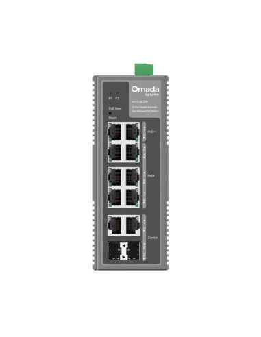 TP-Link Omada IES210GPP switch di rete Gestito Gigabit Ethernet (10/100/1000) Supporto Power over Ethernet (PoE) DIN rail Grigio