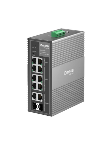 TP-Link Omada IES210GPP switch di rete Gestito Gigabit Ethernet (10/100/1000) Supporto Power over Ethernet (PoE) DIN rail Grigio