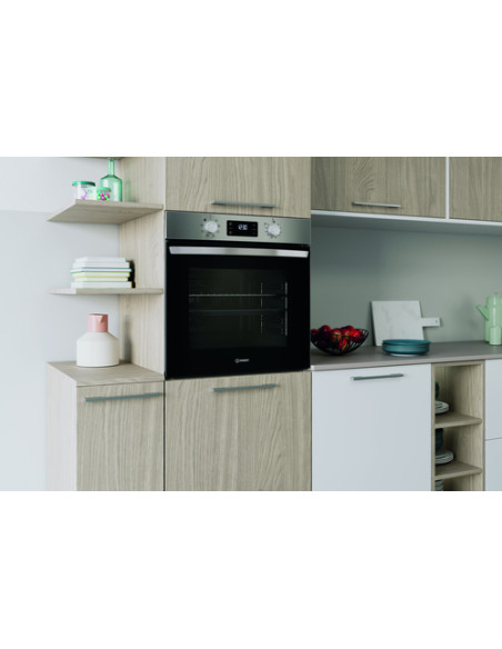 Indesit IO 255H X forno Multifunzione Inox 8Funzioni classe A 71Lt Idrolisi