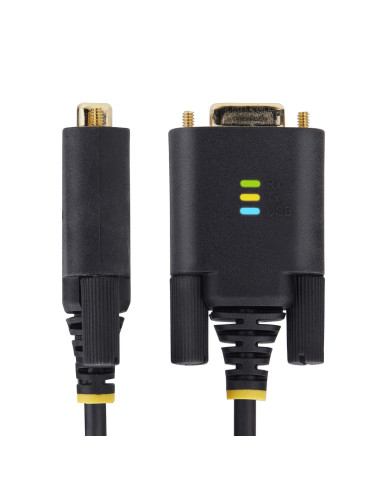 StarTech.com Cavo adattatore da USB a seriale da 2 m, ritenzione COM, viti/dadi intercambiabili, da USB-A a DB9 RS232, IC FTDI, 