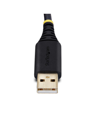 StarTech.com Cavo adattatore da USB a seriale da 2 m, ritenzione COM, viti/dadi intercambiabili, da USB-A a DB9 RS232, IC FTDI, 