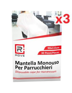 RMove Mantella Monouso per Parrucchieri 90x115cm 3Cnf/30pz