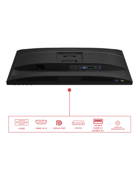 AOC E4 X24E4U Monitor PC 61 cm (24") 1920 x 1200 Pixel Full HD LED Nero