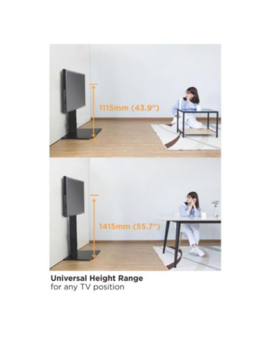 37-75 UNIVERSAL SLIM TV FLOOR STAND