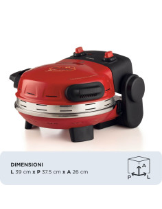 Ariete 934 Pizzeria Gourmet, Forno per pizza napoletana e calzoni, 1500W, Temperatura 400°C, 3 minuti di cottura, Pietra refrat 2