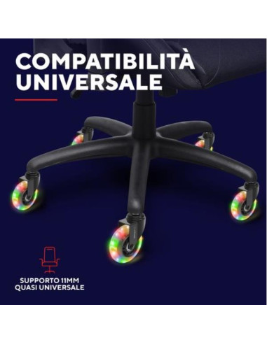 GXT701 LED GEL CHAIR WHEELS