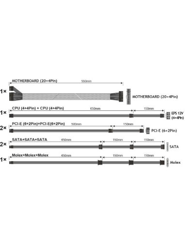 ALIMENTATORE 850W PSU TYPHOON MOD.