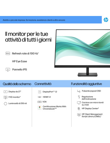 HP Series 3 Pro Monitor serie 3 Pro FHD da 27'' – 327pf