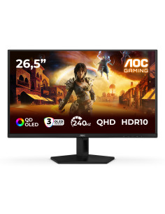 AOC G4 Q27G41ZDF Monitor PC 67,3 cm (26.5") 2560 x 1440 Pixel Quad HD QD-OLED Nero, Rosso