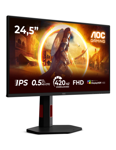 AOC G4 25G4KUR Monitor PC 62,2 cm (24.5") 1920 x 1080 Pixel Full HD LED Nero, Rosso
