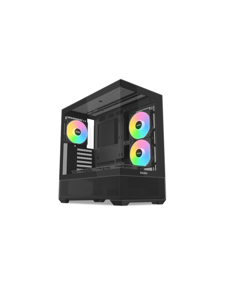 SAMA MID TOWER V40 BLACK 2*TG 6*FAN 120mm ARGB PWM