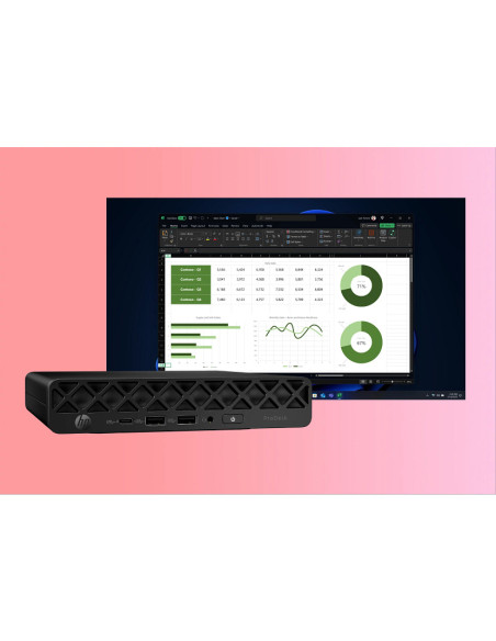 HP ProDesk 4 G1i AI PC Intel Core Ultra 7 265T 24 GB DDR5-SDRAM 1 TB SSD Windows 11 Pro Mini PC Nero
