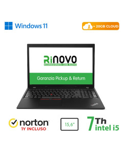 RINOVO LENOVO NB THINKPAD L570 I5-7X00 DDR4, 8GB, SSD 256GB, 15,6, W11P UPG, 20GB CLOUD, GRADO A, 1Y