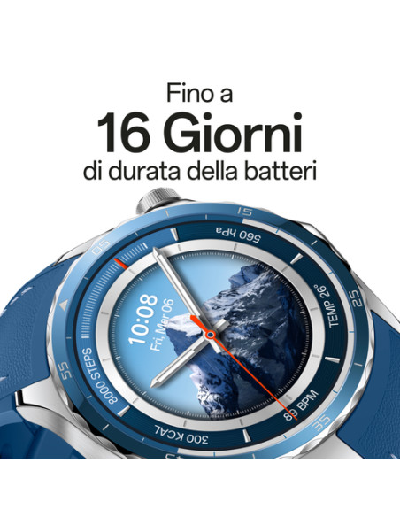 OPPO Watch X2, Display AMOLED da 1.50’’, Bluetooth 5.2 BLE, GPS, NFC, ColorOS Watch 7.0, Doppio processore Qualcomm, Android