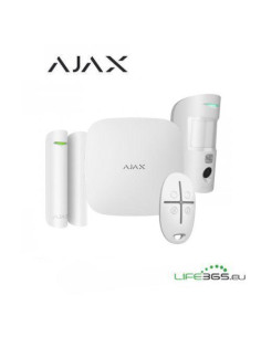 AJAX STARTERKIT CAM PLUS HDR BIANCO WI-FI / 4G / ETHERNET